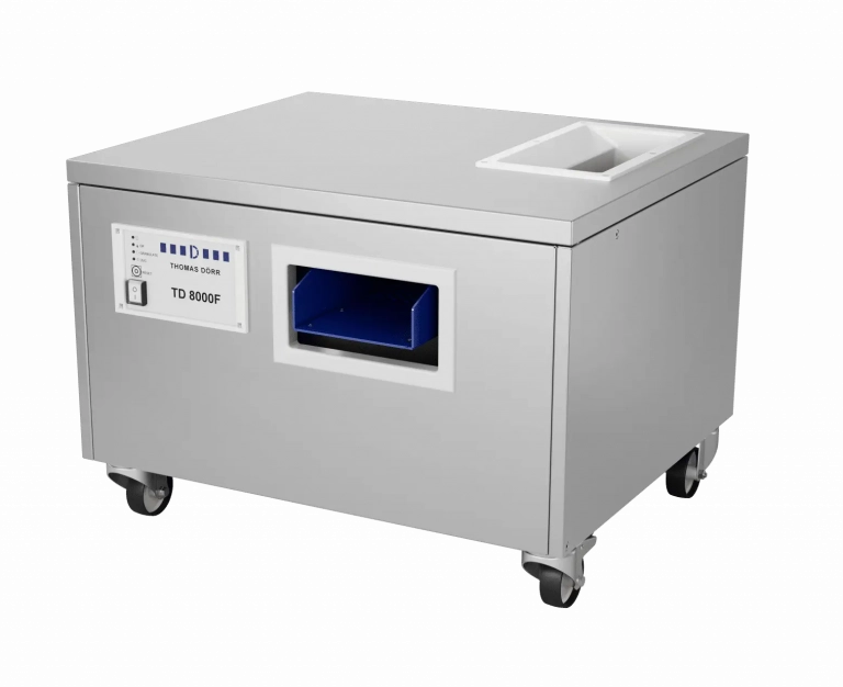 Besteckpoliermaschine TD8000 flach freigestellt und ohne Zubehör