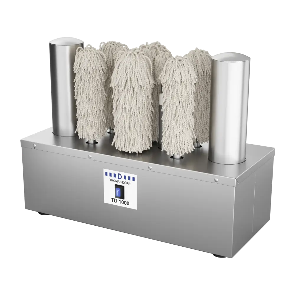 Edelstahl-Gläserpoliermaschine TD 1000 mit sechs Bürsten